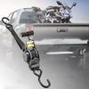 Retractable Tie Down Straps Bed Mounted Ratchet Straps With Plate Heavy Duty Automotive Webbing Supplies For Motorcycles Cargo