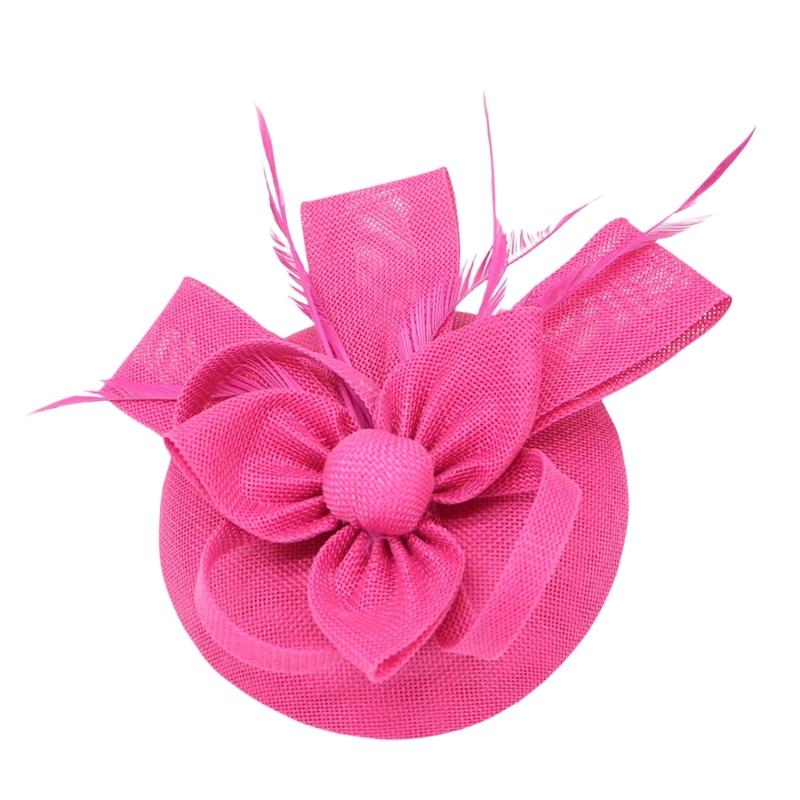 Fashion Elegant Fascinator Hat Decorative Flower Headpiece With Adjustable for Weddings Teas Parties Event