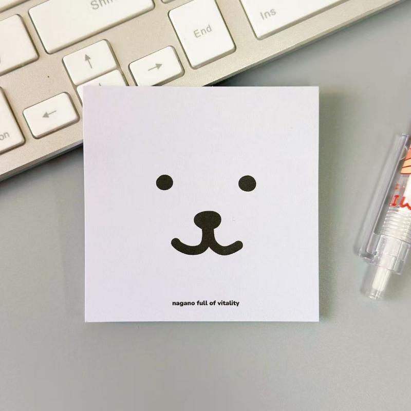 Gifts high looking creative cartoon bears sticky notes thickened paper non leakable lovely student supplies messages Kawai