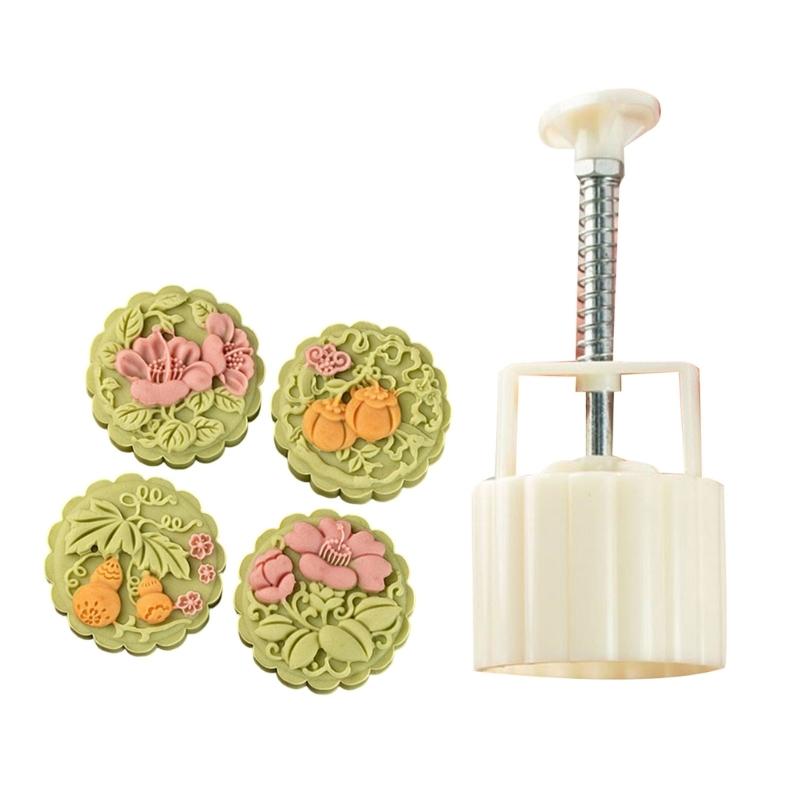 Kitchen Crafts Formy do ciastek księżycowych z wzorem Stabilna domowa forma do pieczenia deserów