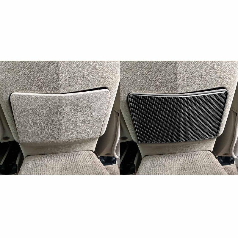 For Cadillac XTS 2013- Carbon Fiber Central Armrest Box Rear Storage Panel Decoration Cover Car Accessories Interior Sticker