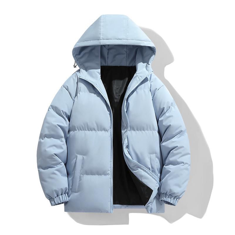Men's Winter Korean Style Hooded Cotton Jacket - Thick, Warm, and Trendy