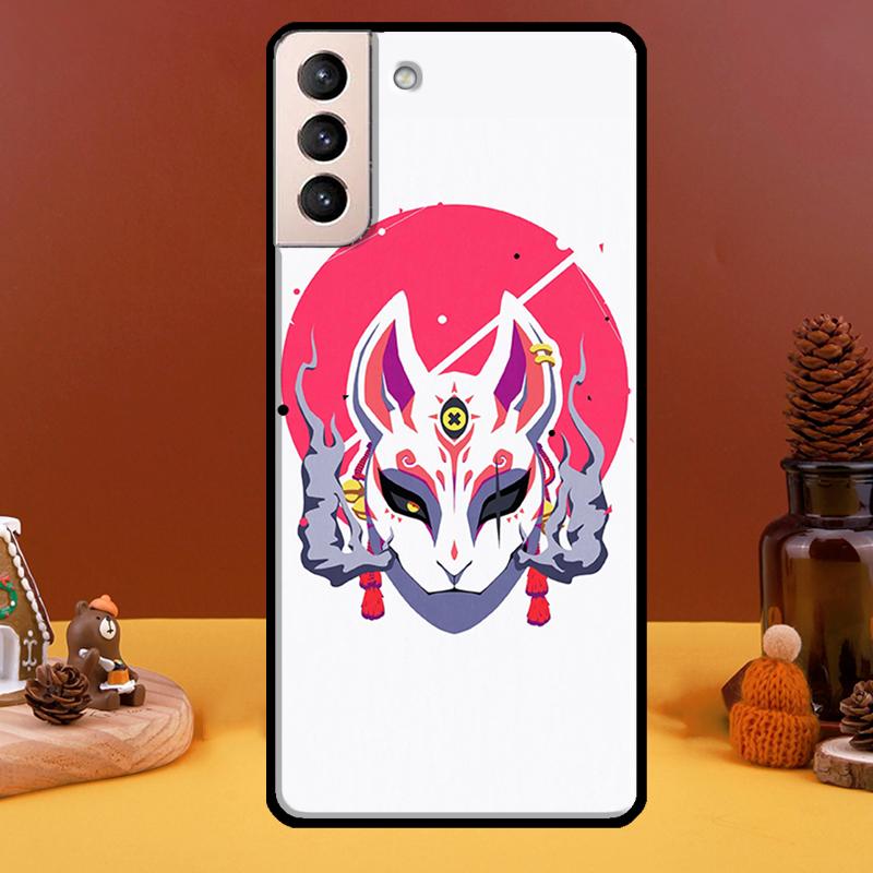 Fuchs Hülle im japanischen Stil für Samsung Galaxy S21 Ultra S20 FE S8 S9 S10 Note 10 Plus Note 20 S22 Ultra Hülle