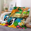Coperta di Flanella Regina B-Bambi Stampa Cerbiatto - Coperta Morbida e Accogliente per Divano, Poltrona o Letto, Ufficio, Viaggio, Campeggio, Regali per le Feste