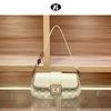 New High-end Leather Diamond Grid Underarm Bag for Women, Fashionable and Versatile Single Shoulder Crossbody Bag