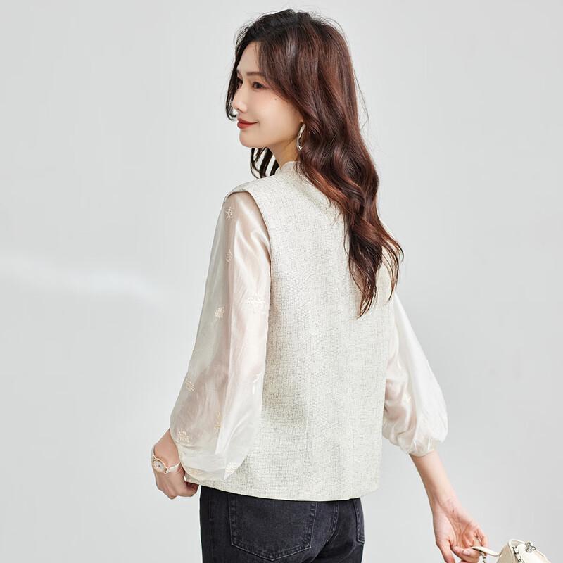 TERRE BLEUE Women's Casual Vest Jacket