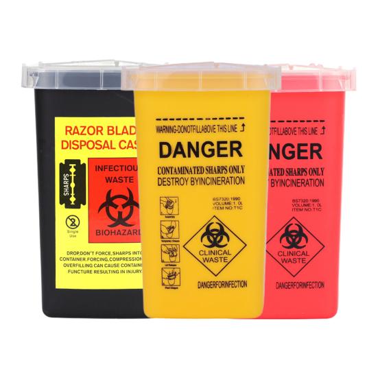 Sharps Waste Bin Multifunctional Storage Professional Safe Tattoo Supplies Sharps Disposal Container Salon Accessories