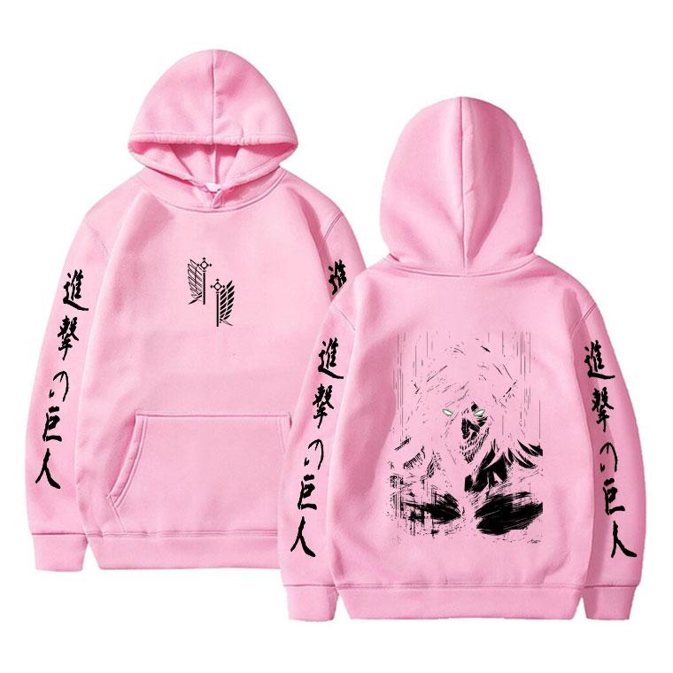 Sudadera con capucha Merch de Eren Jaeger de Attack on Titan Anime para Hombre Mujer Dibujos Animados Manga Cosplay Streetwear Sudadera con Capucha Oversize para Hombre