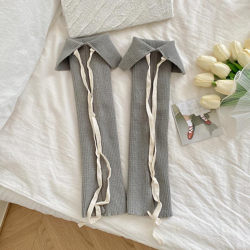 Women Leg Warmers Ballet Style Sweet Girls Long Socks Stockings Knitted Foot Cover Knee Socks JK Lolita Girls Leg Warmers