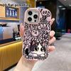 Phone Case: 2D Flat Design Suitable for iPhone 18, 17, 16, 15, 14, 13 Pro Protective Case, Couple Style, Black and White Lazy Cat, Christmas and Hallo