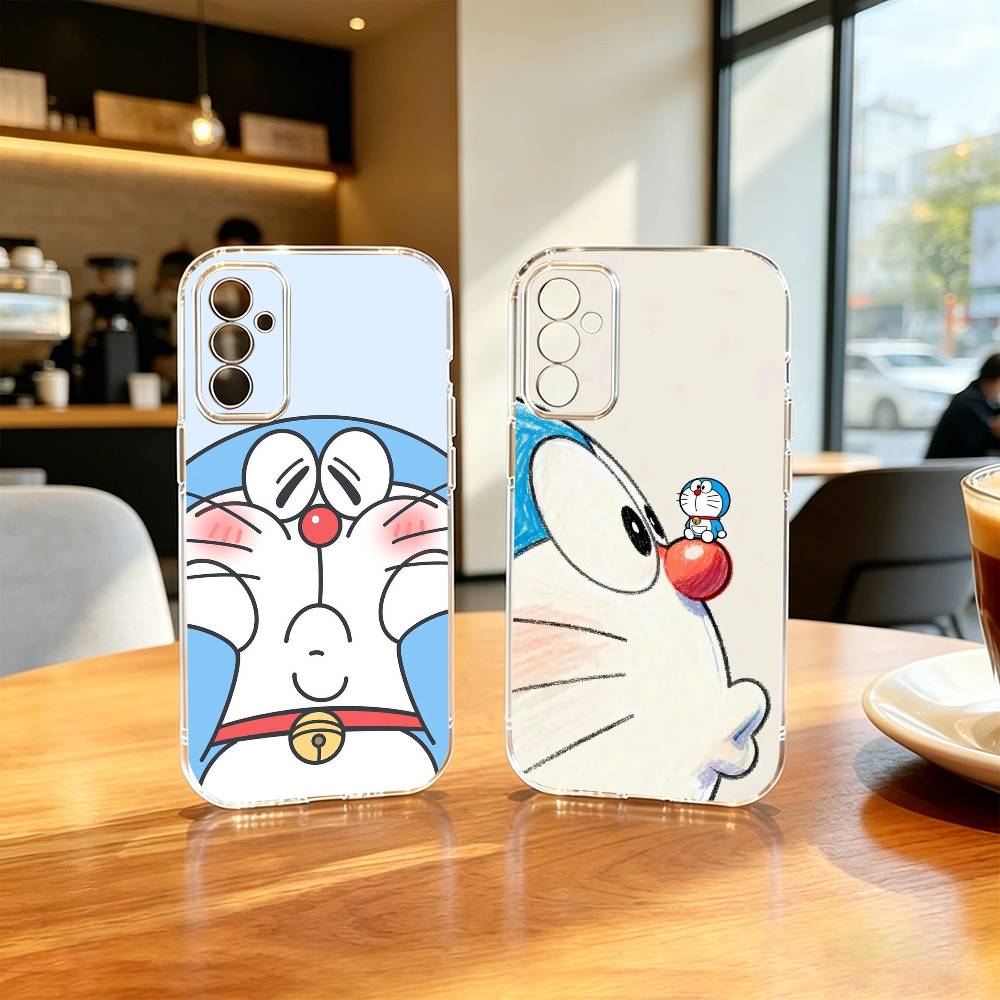 Cute Cartoon M-Doraemon Shockproof Phone Case Transparent Silicone Soft For SamsungA10,12,20,21S,30,31,40,50,51,52,70,71