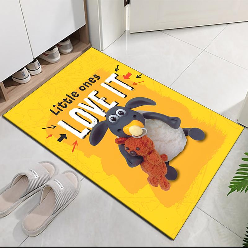 Shaun the Sheep Printed Carpetrugfor Office Chair Living Room Bedroom Kitchen Room Decor Gifts