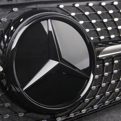 LED Mirror Black Border Silver Border Newest 3D Front Grill Star Logo For Mercedes Benz GLC X253 GLE W167 GLS X167 V W447 Emblem