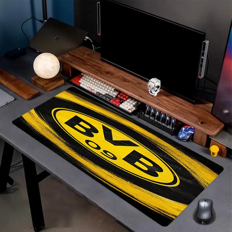 Borussia Dortmund Thema Mauspads, Rutschfeste Gummiunterseite, Multifunktionales Büro- & Wohnaccessoire, Perfekt zur Personalisierung des Arbeitsplatzes.