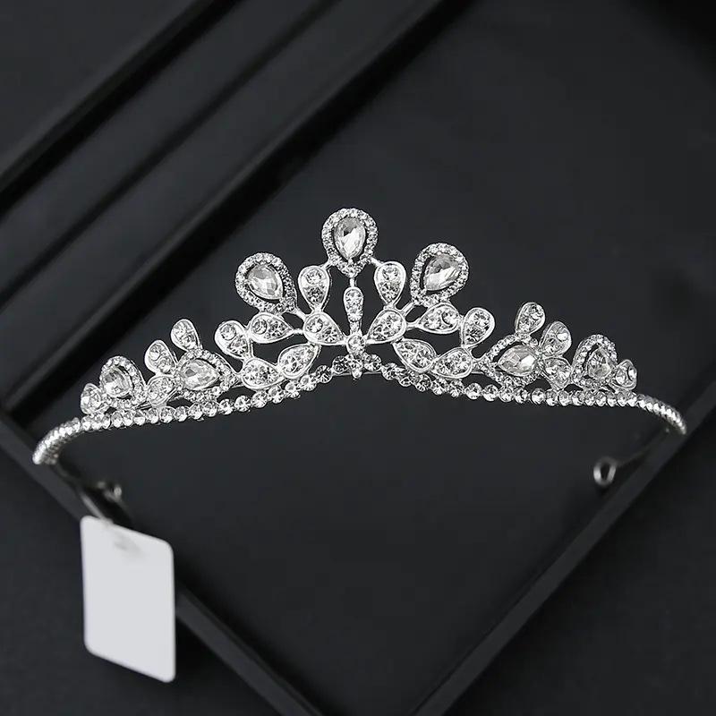Children's Crystal Crown Headband: Elegant Princess Performance Hairpiece for Girls