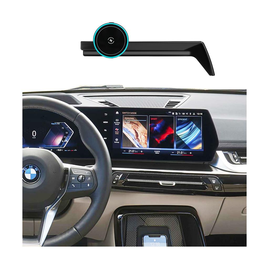 Pro BMW X1 U11 X2 2023-2026 iX1 iX2 Držák na telefon do auta Klip pro upevnění na obrazovku Bezdrátová nabíječka Základna pro obrazovku telefonu na míru Příslušenství