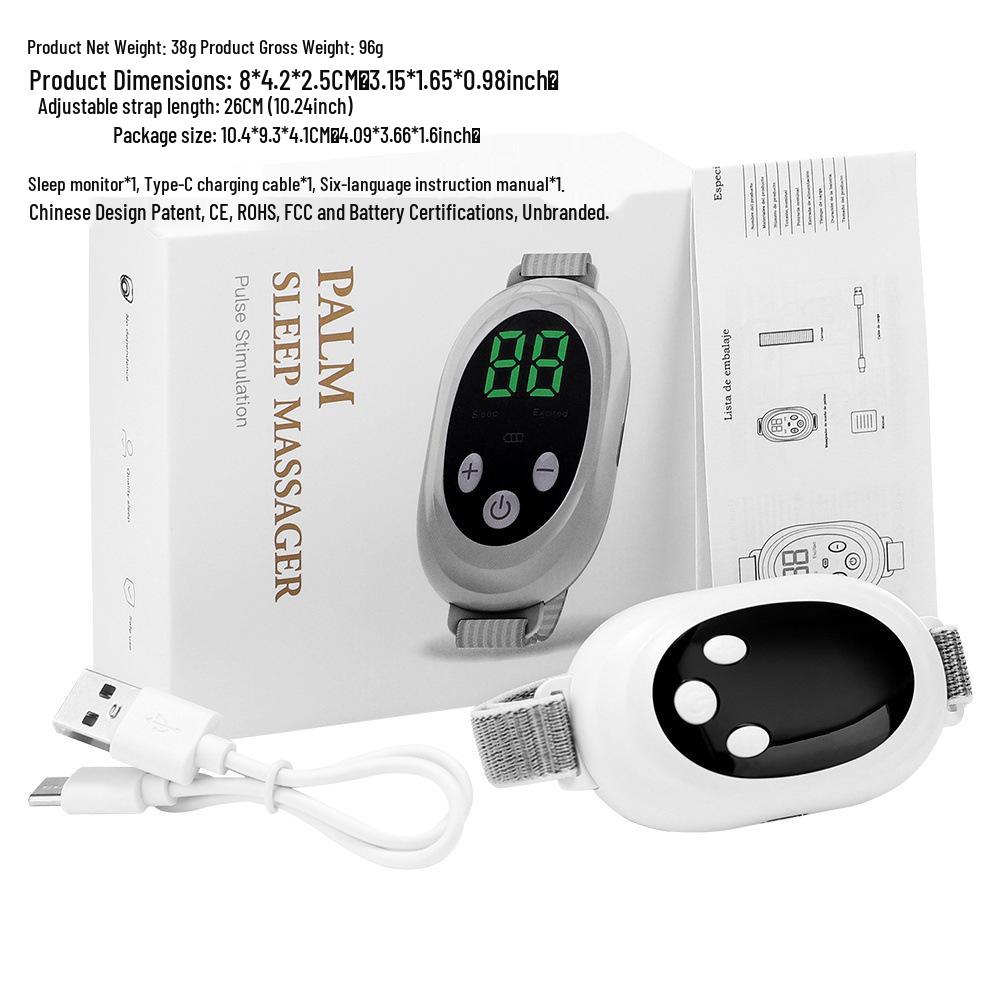 Portable Smart Pulse Massager with Hot Compress for Relaxation and Sleep