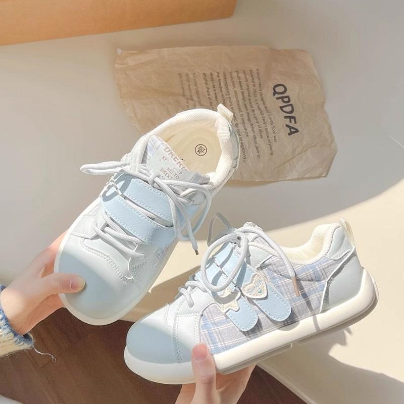 Little White Shoes Women's New Summer High-value Korean Velcro Little White Shoes Retro Thick-soled Versatile Women's Shoes In 2025