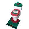 Set Christmas Decorations Decorative Products Toilet Seat Cover Toilet Case Rug Set Toilet Mat
