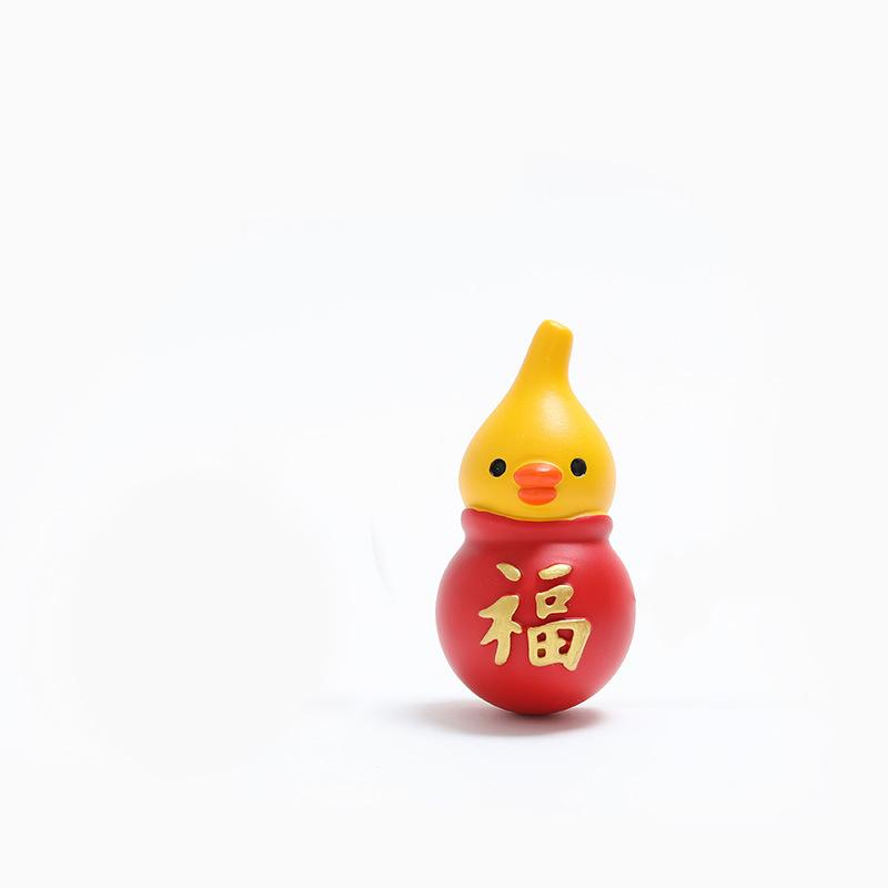 Yellow Duck Refrigerator Sticker Cartoon Cute Refrigerator Decoration Magnet Po Wall Toy Gift Cultural and Creative Products
