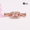 14k Gold-Filled T Diamond Zirconia Pearl Necklace Clasp - DIY Jewelry Accessories