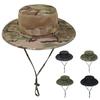 1 Peça Chapéu Boonie Camuflado Vintage Feminino Masculino Tático Chapéus Bucket Americanos Chapéu Panamá de Verão Caça Caminhada Exterior Chapéus de Sol Camuflados
