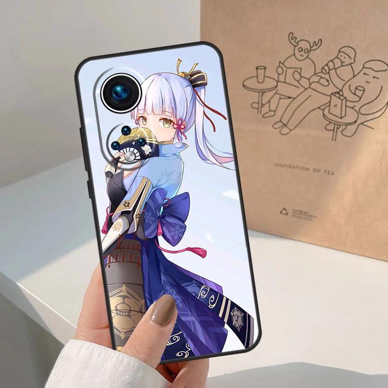 Genshin Impact Kamisato Ayaka For Huawei P20 P30 P40 P60 Pro P Smart Nova 9 5T Honor 70 90 50 Magic5 Lite X7a X9a X8a Case