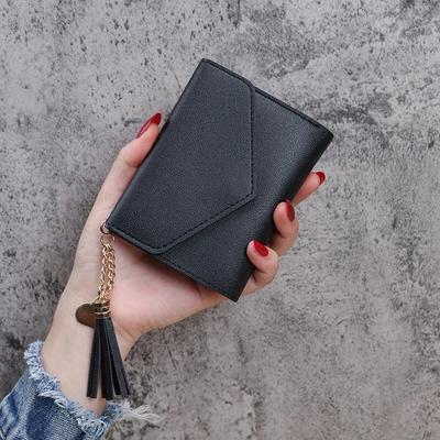 New Purse Female Long And Short Cute Fringed Mini Purse Multi-card Student Wallet