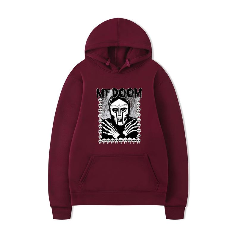Autumn Winter MF DOOM Hoodies Men Fashion Long Sleeve Sweatshirts Women Harajuku Oversize Streetwear Pullovers Sudaderas