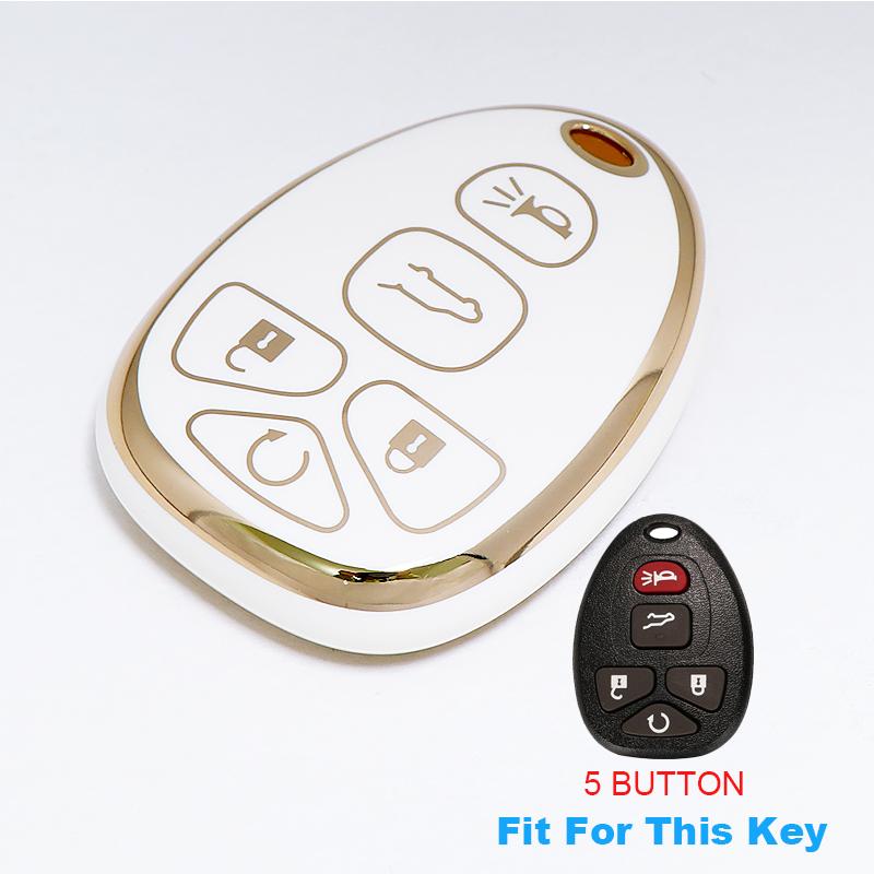 Schlüsselanhängerhülle für GMC Acadia 2007-2016 Yukon XL/Chevy Suburban Tahoe Traverse für Cadillac Escalade SRX für Buick Enclave