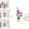 Peony Artificial Flower Pot With Blooming Buds For Home Decor And Gift