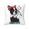 Cute Dog Groomer Gift For Women Dog Grooming Square Pillowcase Pillow Cover Cushion Decor Comfort Throw Pillow for Home Car