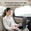 Leather Portable Laptop Stand with Non-Slip Surface, Heat Insulation, and Retractable Mouse Pad