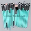 20-Piece Eye Makeup Brush Set - Includes Eyeshadow & Blush Brushes - Complete Beauty Tools Collection