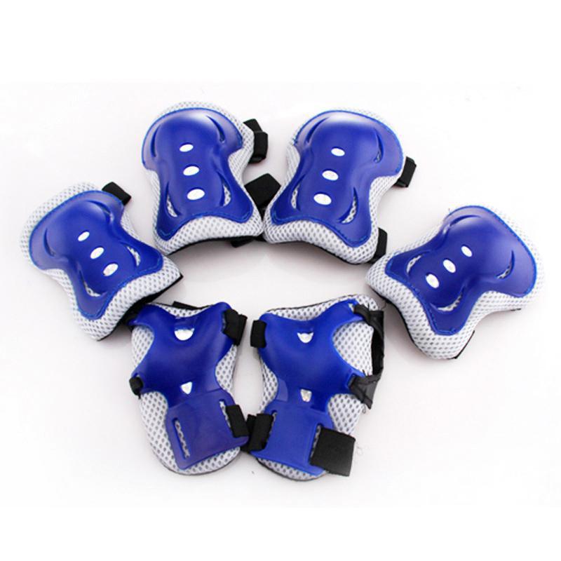 

6 шт., детское защитное снаряжение для занятий спортом на открытом воздухе, наколенники, налокотники, защита на запястья, защита для катания на роликах