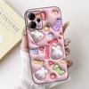For Motorola Moto G13 G23 G53 G73 Phone Case MotoG13 G 23 Back Cover Soft Matte Silicone Slim Fundas Lovely Panda Rabbit Flower
