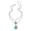 Fashionable Snowflake & Christmas Tree Necklace Set - Versatile European & American Clavicle Chain Jewelry