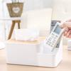 Pratical Home Office Desktop Paper Remote Control Storage Holder Extraction Tissue Box Case with