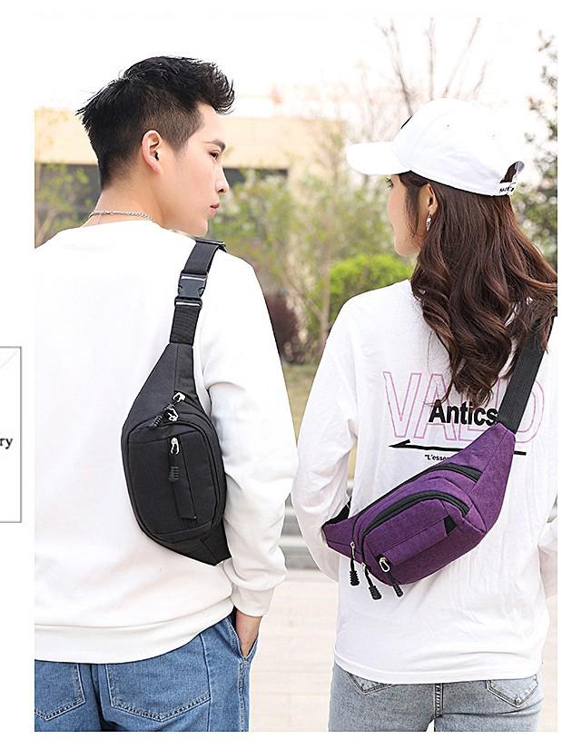 Unisex Multifunctional Crossbody Cycling Waist Bag with Large Phone Pocket