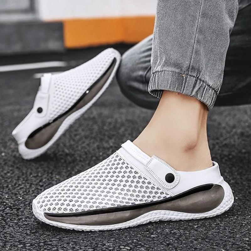 Fashion Trekking Men's Sandal Outdoor Beach Mesh Luxury Designer Expensives New Fashion Summer 2025 Japanese Buy Big Size Sale Male Shoe