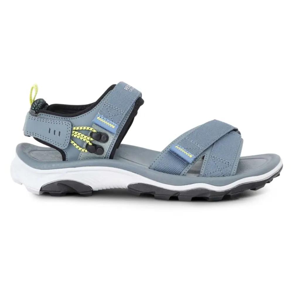 Regatta Blaze sandals breathable adjustable straps Grey/Lime
