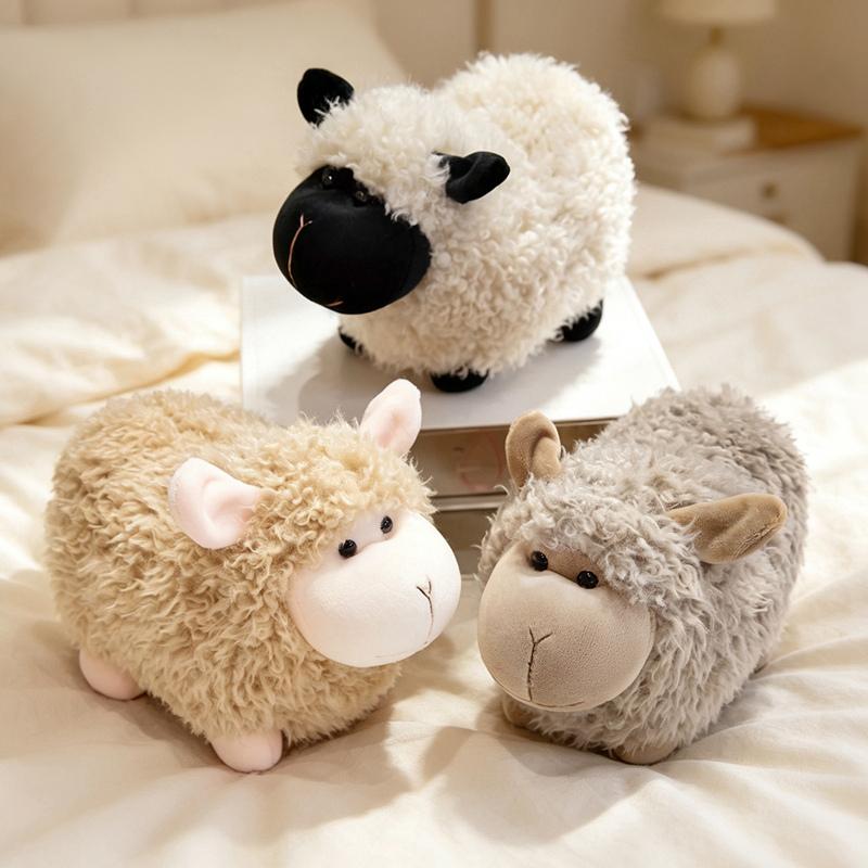 Lovely Pet Little Sheep Plush Toys Soft Fluffy Cartoon Cloud Feelings Baby Sheep Doll Gentle Children Companion Animal Doll