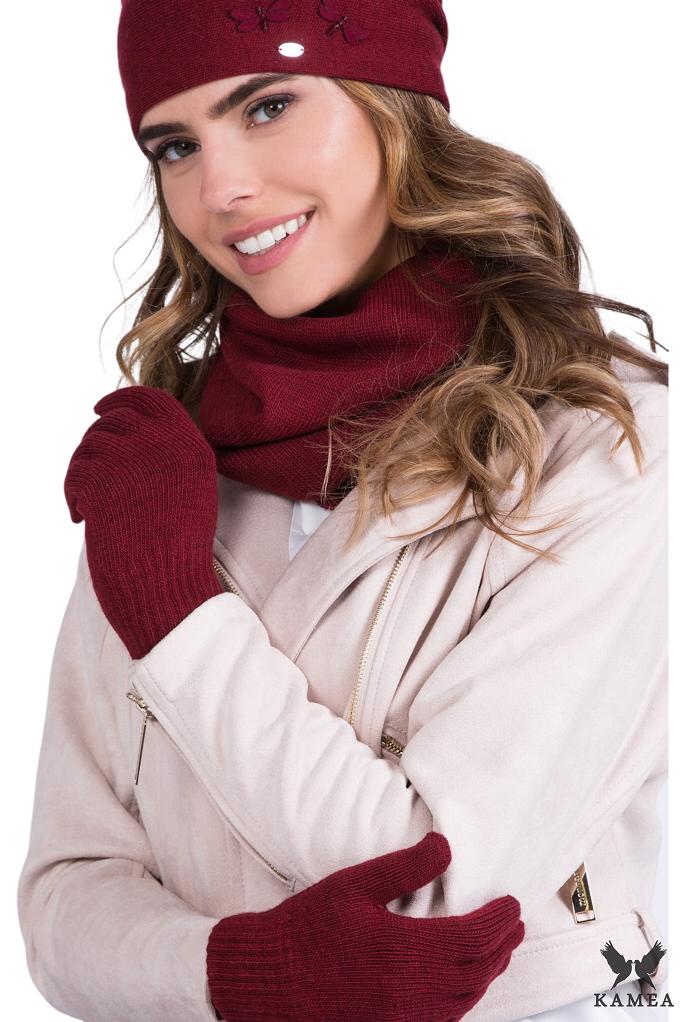 Snood*04 Women' Snood Burgundy Color