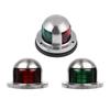Boat Navigation Light Lamp Electric Equipment Round Housing Warning Light for Boating Dinghy Pontoon Sailboats Speedboat