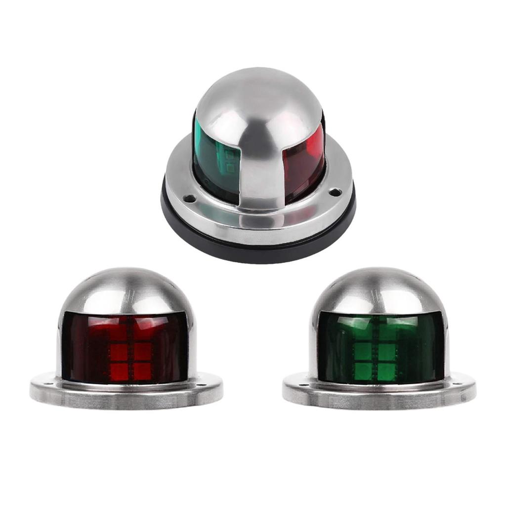 Boat Navigation Light Lamp Electric Equipment Round Housing Warning Light for Boating Dinghy Pontoon Sailboats Speedboat