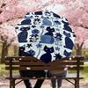 1PC cat flower Umbrella-8-Rib Reinforced Portable Folding Travel Suitable for All Seasons Outdoor Daily Use  -J0401