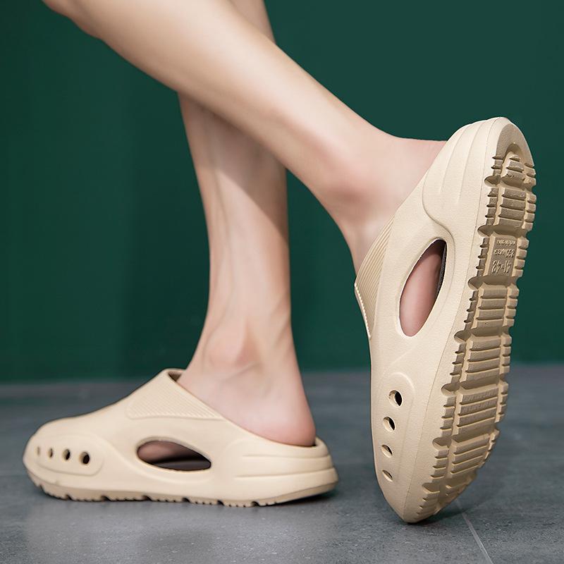 Summer Removable Beach Hole Shoes Breathable Adult Garden Shoes Outdoor Fashion Trendy Men's Cool Slippers