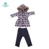 Clothes for Dolls Fits 43cm Toy New Born Doll american doll Fashion cotton jacket pink rose red white purple