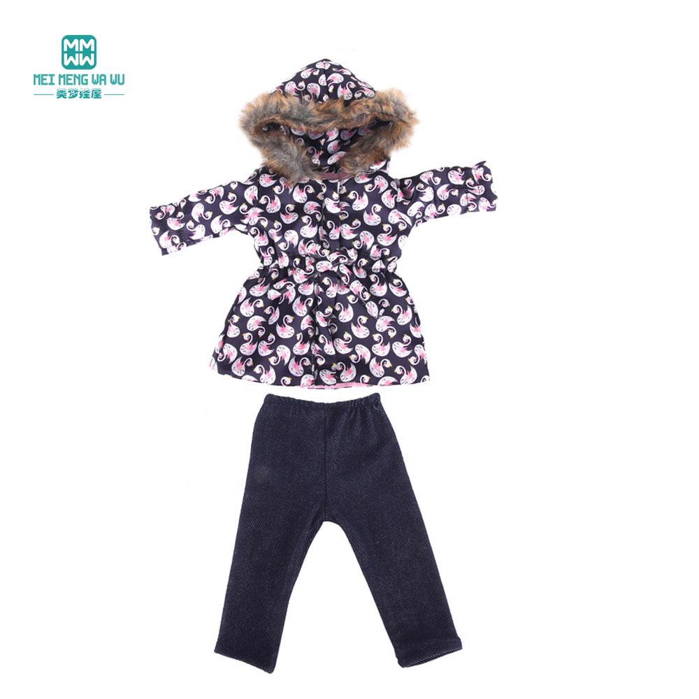 Clothes for Dolls Fits 43cm Toy New Born Doll american doll Fashion cotton jacket pink rose red white purple