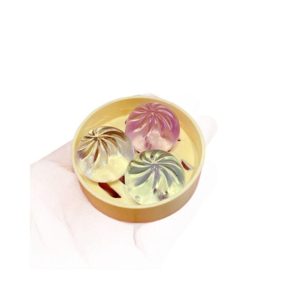 Simulation Food Dumpling Squishy Toys with Steamer Mini Dumplings Squishy Dumpling Party Favors